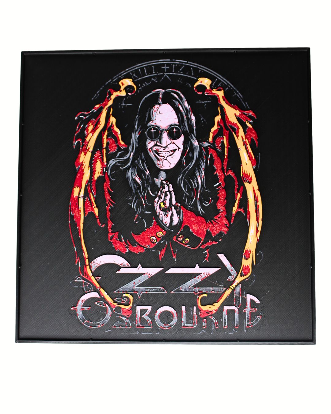 Tribute Edition – Ozzy Osbourne Inspired HueForge 3D Print