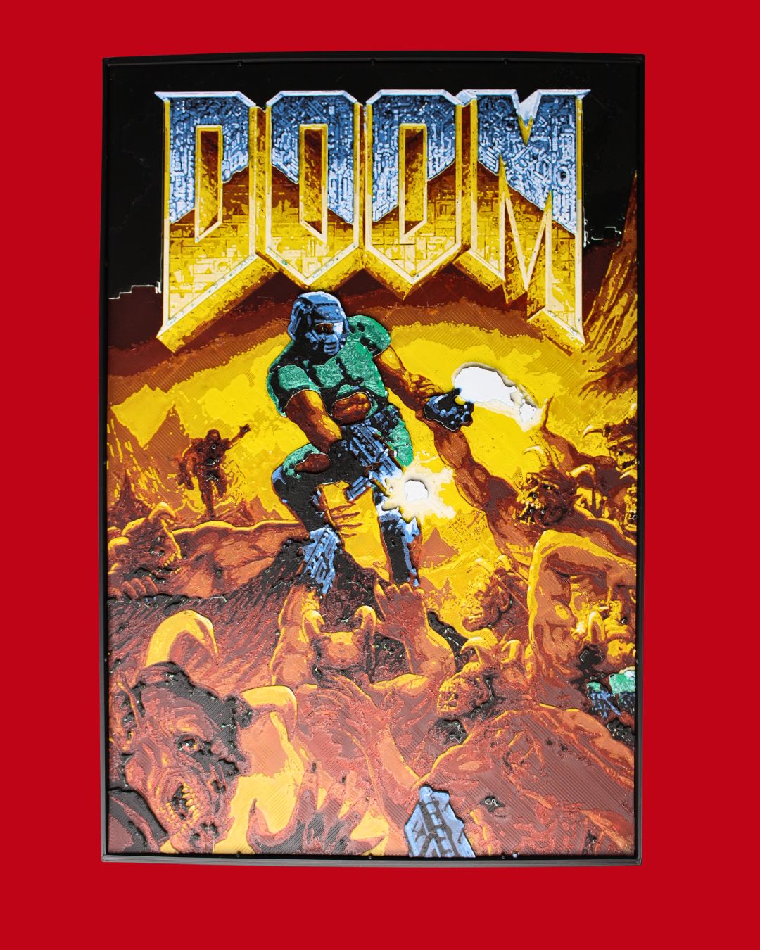 Doom Inspired Hueforge Wall Art