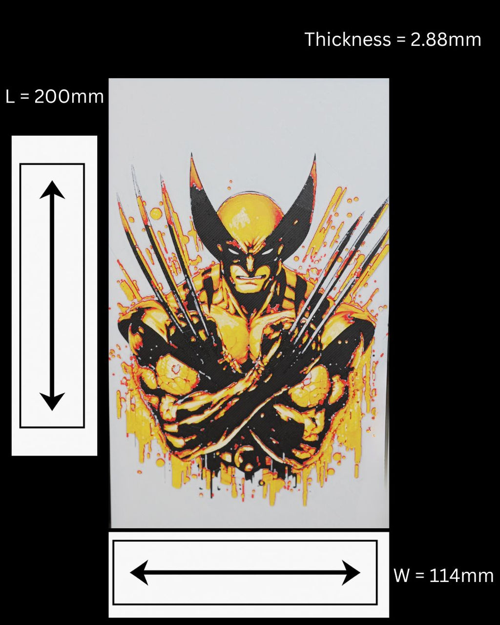 Wolverine Hueforge Print